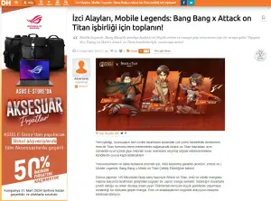 Mobile Legends: Bang Bang x Attack on Titan Influencer & PR Project