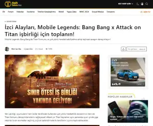 Mobile Legends: Bang Bang x Attack on Titan Influencer & PR Project