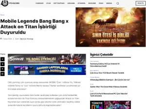 Mobile Legends: Bang Bang x Attack on Titan Influencer & PR Project