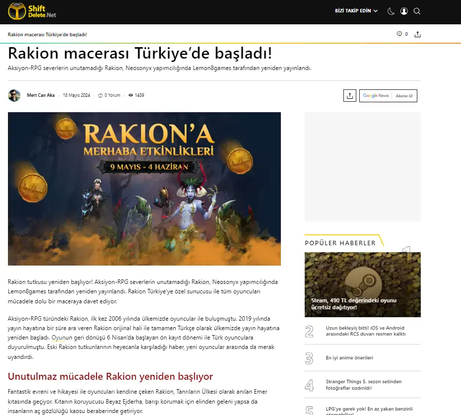 Rakion 360 Degree Marketing Project